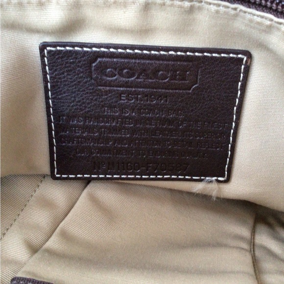 Coach Vintage Orange Canvas Messenger Bag F70587 - Picture 4 of 8